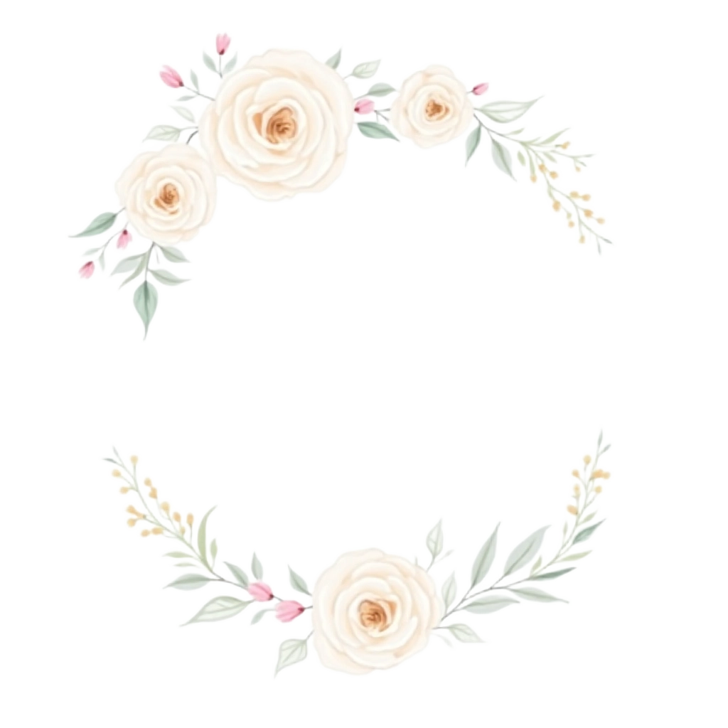 Elegant Floral Wreath